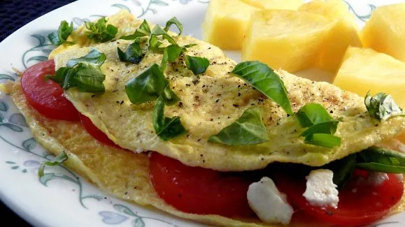 Light Italian Feta Omelet