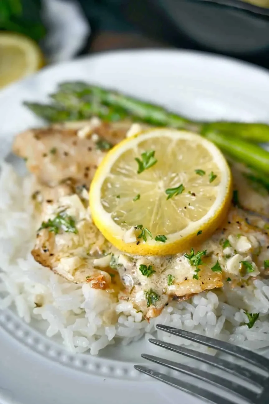 Light Sauteed Tilapia With Lemon Broth