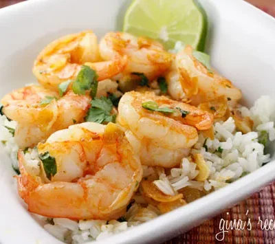 Lighter Spicy Garlic Shrimp