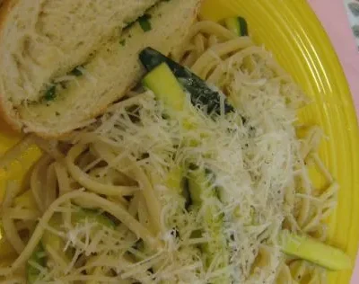 Linguine W/ Creamy Zucchini Sauce