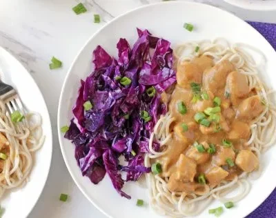 Linguine With Chicken And Peanut Sauce