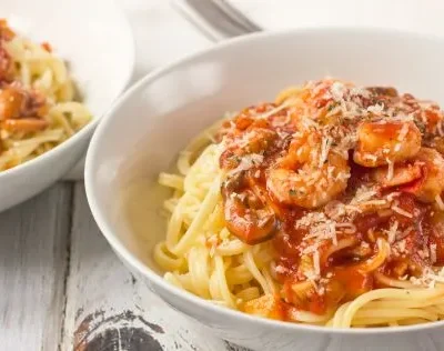 Linguine With Garlic Shrimp