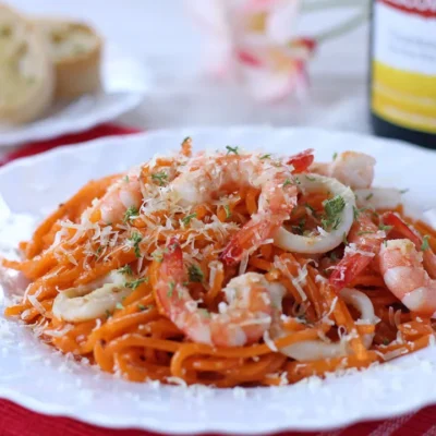 Linguini With Crab Fat Aligue Sauce