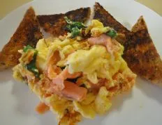 Lite Scrambled Eggs With Smoked Salmon