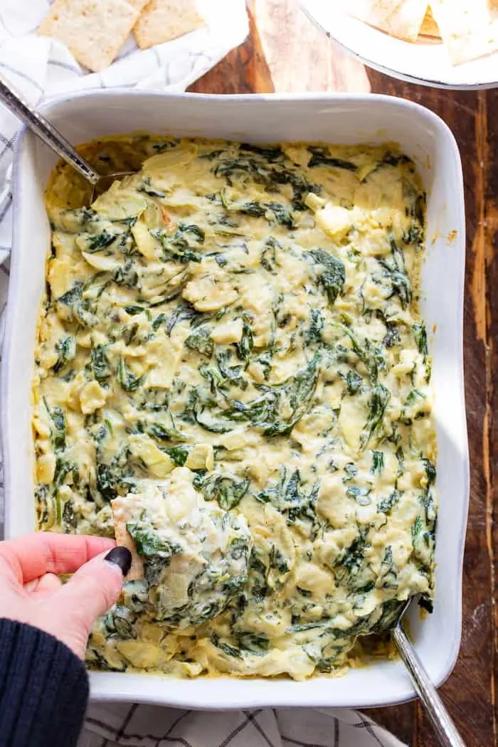 Lite Spinach- Artichoke Casserole