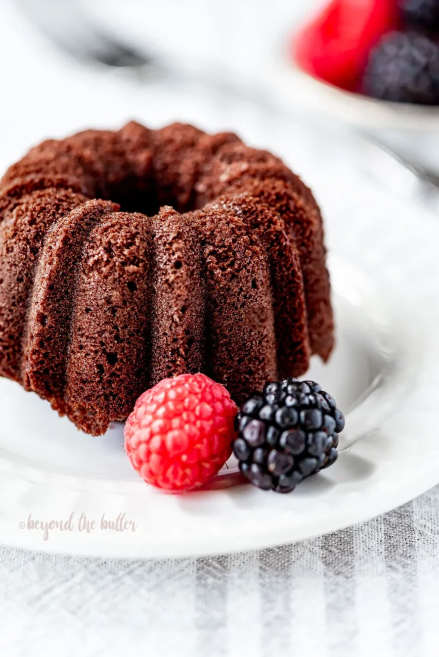 Little Chocolate Pound Cake For Two