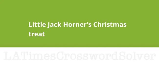 Little Jack Horners Christmas