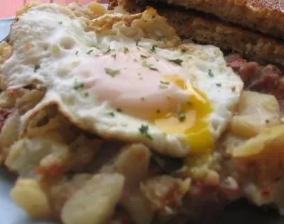 Little Roosters Cafe Corned Beef Hash