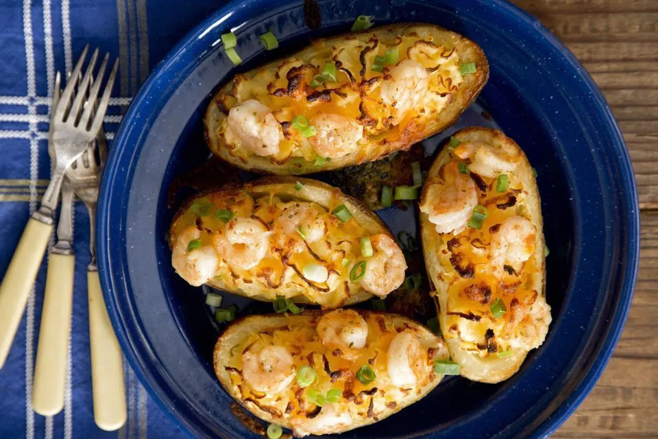 Loaded Vegetarian Baked Potatoes Recipe