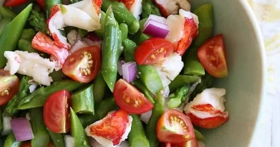 Lobster Asparagus Chopped Salad