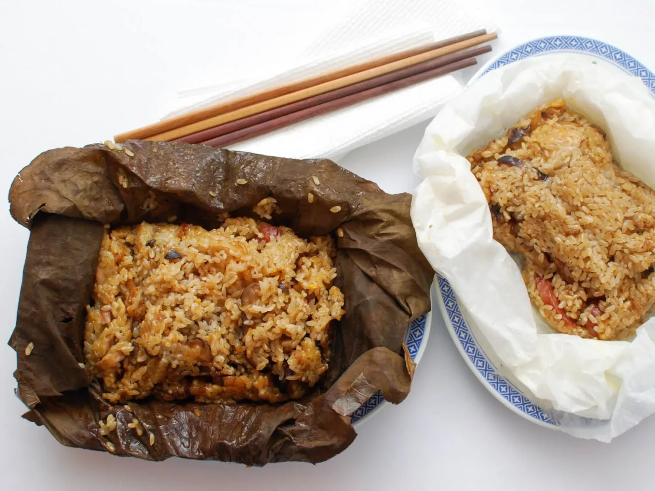 Lotus Leaf Wrapped Sweet Steamed Rice Delight