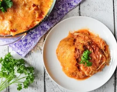 Low Carb Beef And Cheesy Spaghetti