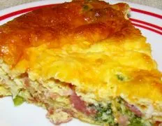 Low-Carb Crustless Ham & Broccoli Quiche