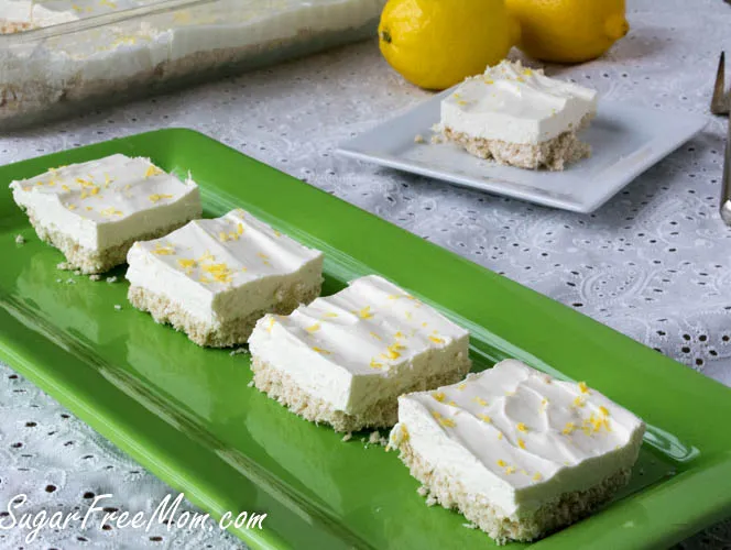 Low Carb Lemon Cheesecake Bars