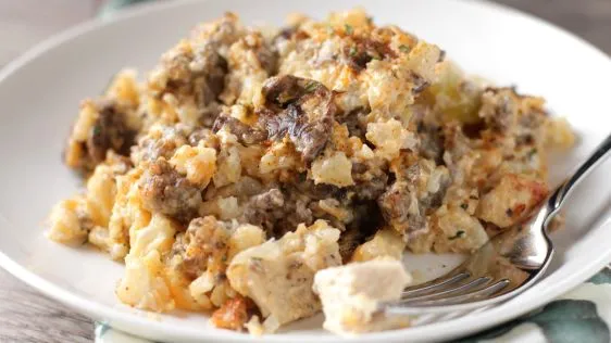 Low Carb Sausage, Mushroom And