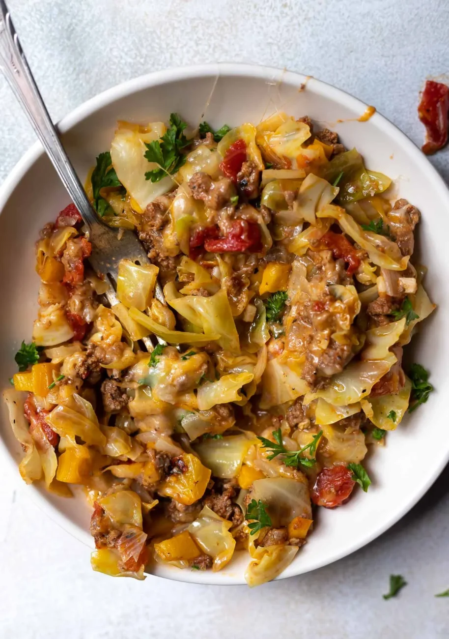 Low Carb Stuffed Cabbage Hotdish