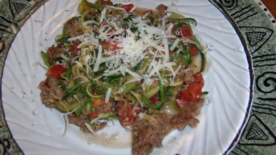 Low-Carb Zucchini Noodle Pasta Delight