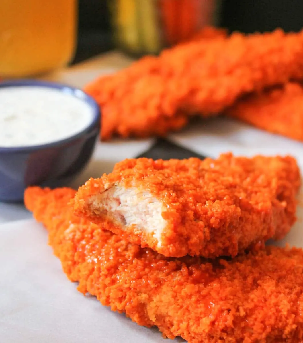 Low Fat Buffalo Chicken Strips