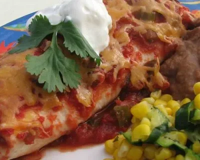 Low Fat Chicken Enchiladas With High Fat Taste