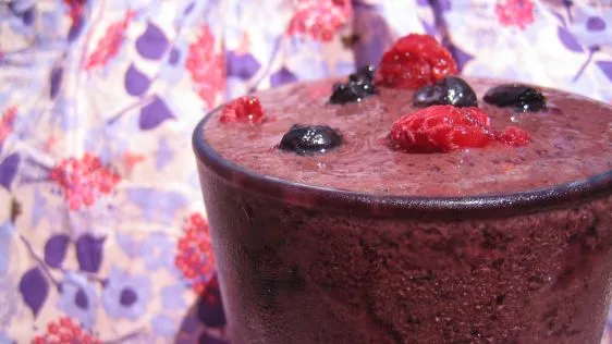 Low Fat Chocolate Berry Smoothie