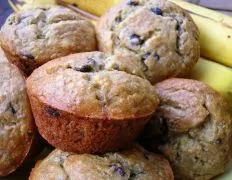 Low Fat Chocolate Chip Banana Muffins