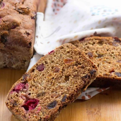 Low Fat Cranberry Almond Bread