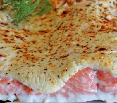 Low Fat Creamy Baked Salmon