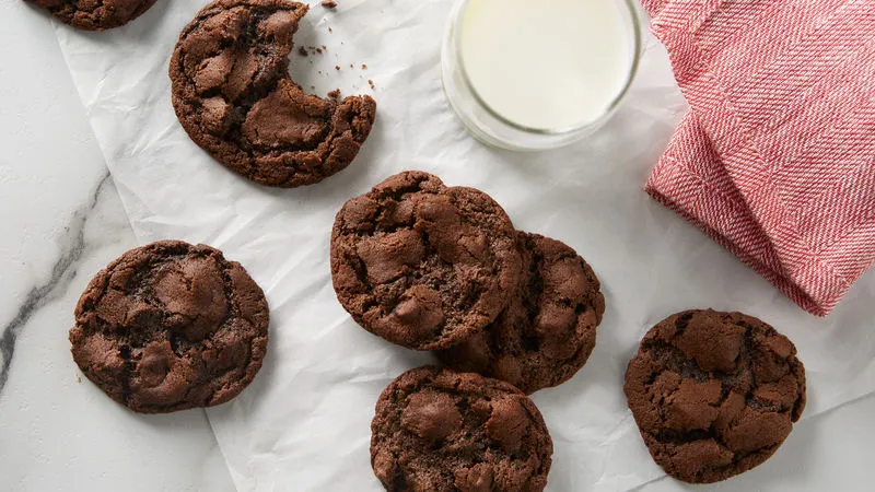 Low Fat Double Chocolate Chip Cookies