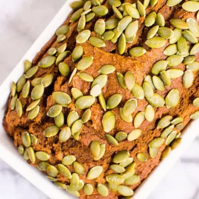 Low Fat Pumpkin Bread With Pepitas