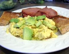 Low-Fat Scrambled Eggs W/ Avocado