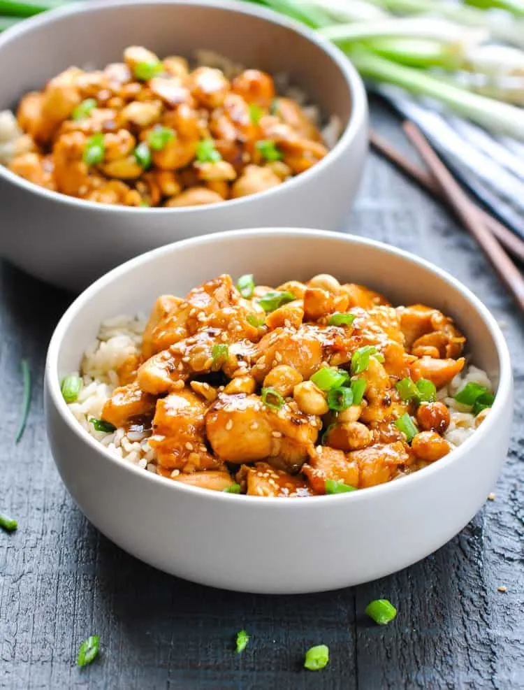 Lower Fat Baked General Tsos Chicken