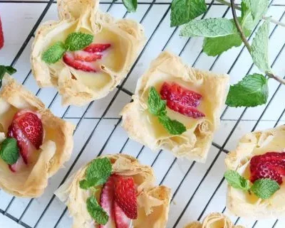 Luscious Strawberry-Lemon Curd Phyllo Cups Recipe