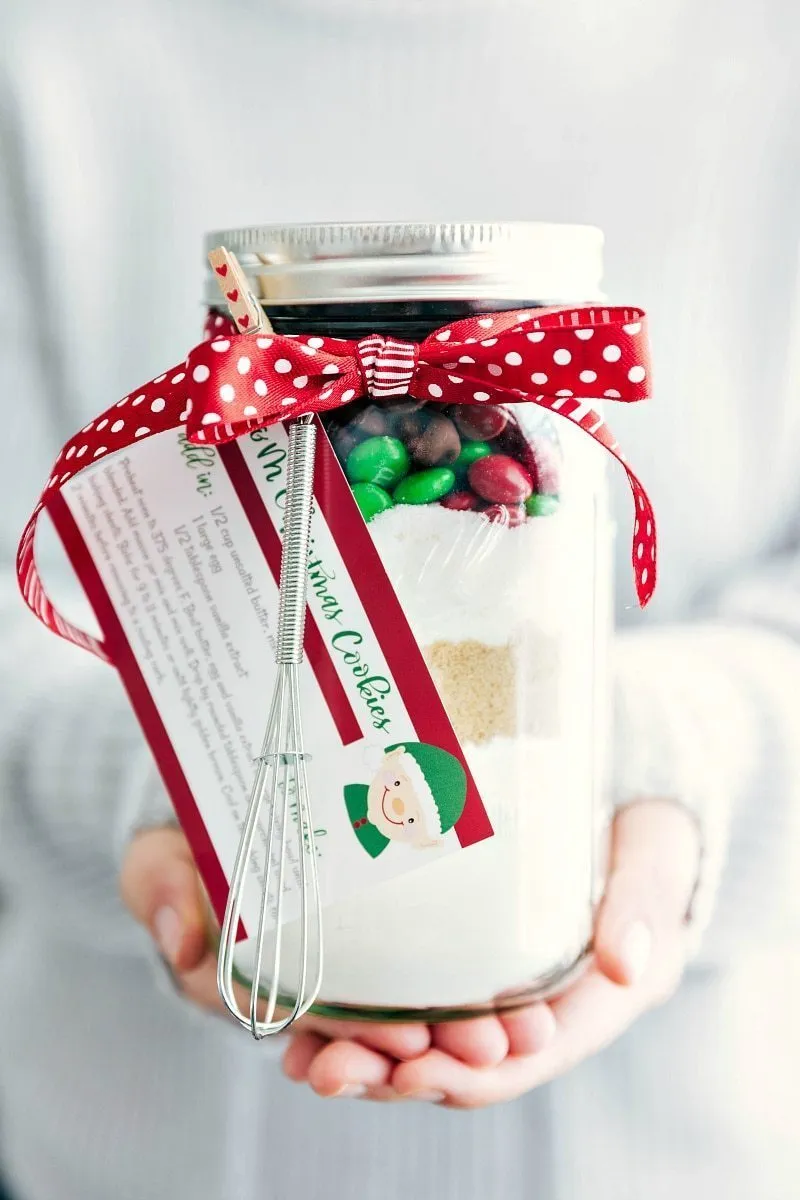 M & Ms Gift Jar Cookie Mix