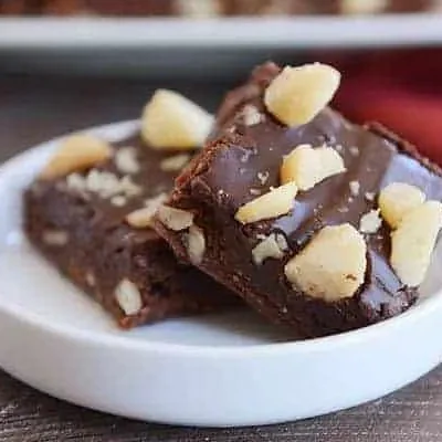 Macadamia Chocolate Brownies With