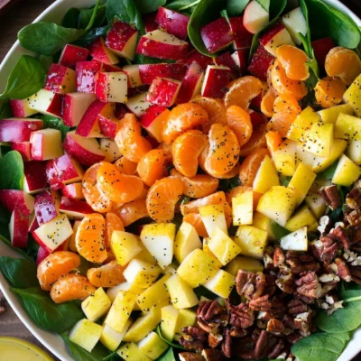 Mandarin Orange And Pear Salad With