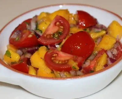 Mango And Baby Tomato Salad