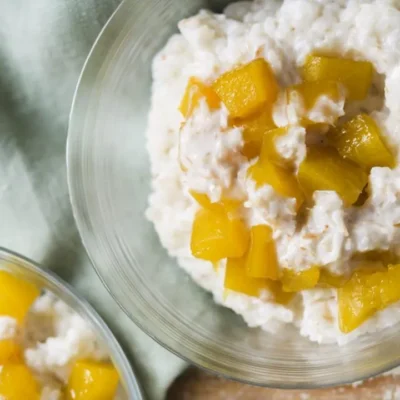 Mango And Coconut Rice Pudding