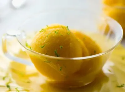 Mango And Lime Sorbet