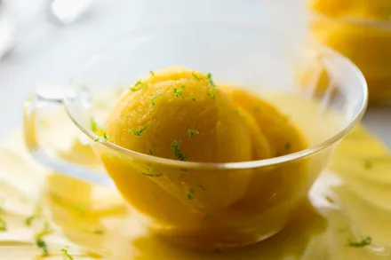 Mango And Lime Sorbet