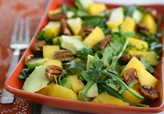 Mango, Avocado And Arugula Salad