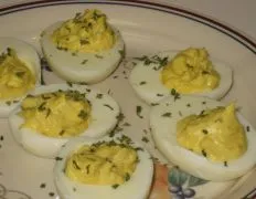 Mango Curry Deviled Eggs