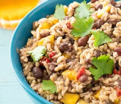 Mango-Infused Spicy Black Beans And Rice Crockpot Recipe