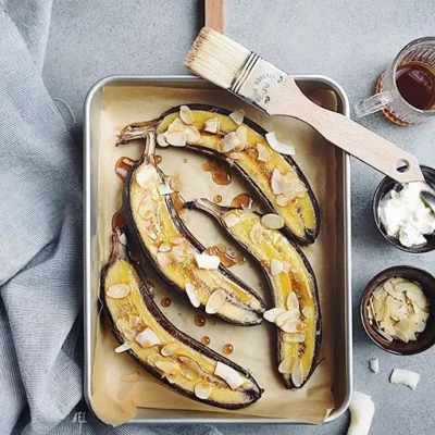 Maple Baked Bananas