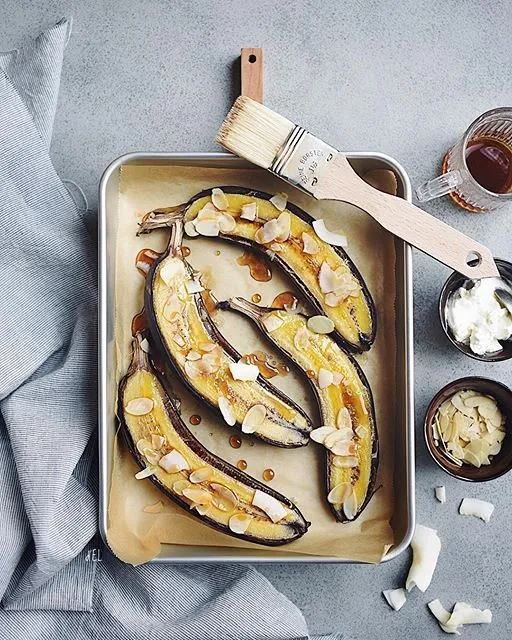 Maple Baked Bananas