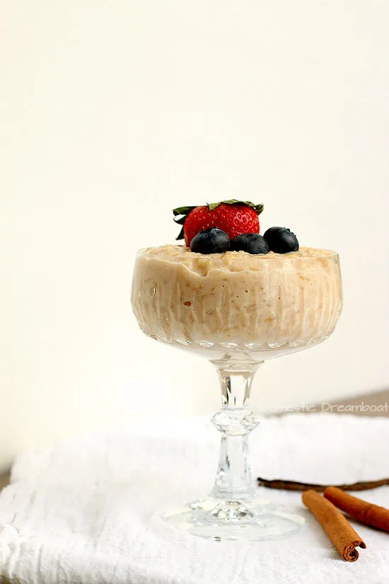 Maple Custard Rice Pudding