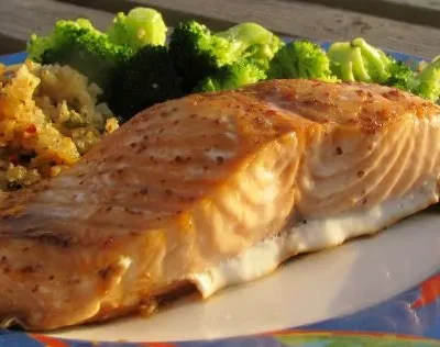 Maple Glazed Salmon  Or Trout