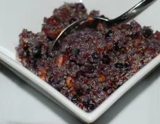 Maple-Glazed Wild Blueberry Quinoa Breakfast Bowl