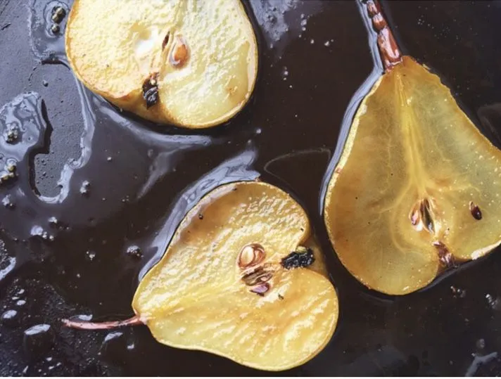 Maple Grilled Pears With Brown Sugar And