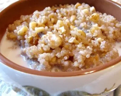 Maple Walnut Hot Cereal With Quinoa