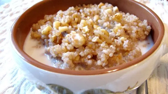 Maple Walnut Hot Cereal With Quinoa